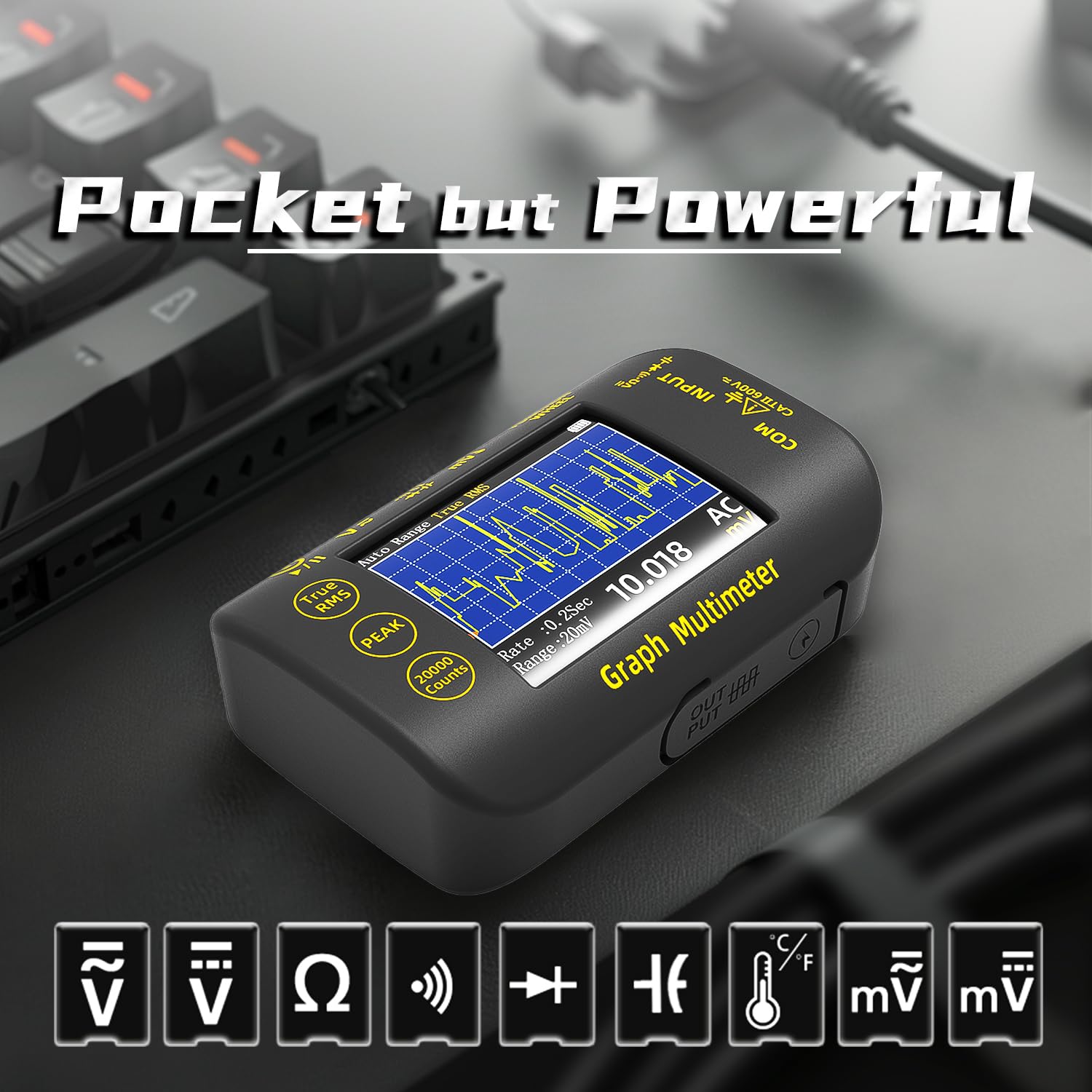 Digital Multimeter Tester 20000 Counts with Recording Mode