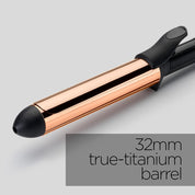 Titanium Brilliance Curls – 32mm Hair Curler for Large Curls & Soft Waves, 6 Heat Settings