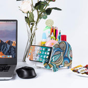 Elephant Desk Organizer with Phone