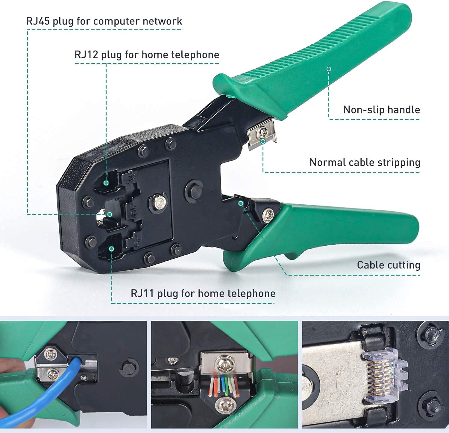 12-in-1 Network Tool Kit with Crimping & Tester Tools