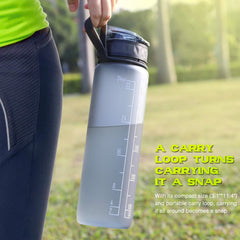 1L Sports Water Bottle – Leakproof BPA-Free Tritan Plastic Drinking Bottle for Gym, Outdoor & Daily Use