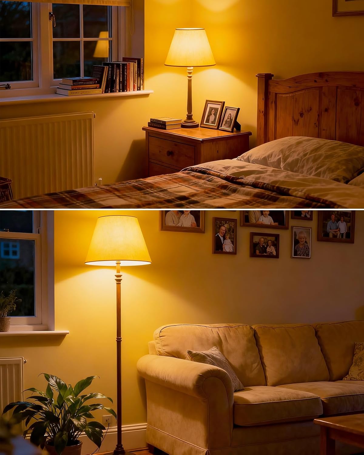 Vanke B22 LED Bulb 60W Equivalent Warm White 3-Pack