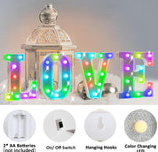 Glitter LED Letter Light G with Remote