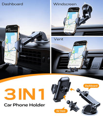 Rally Racing-Grade 3-in-1 Car Phone Holder
