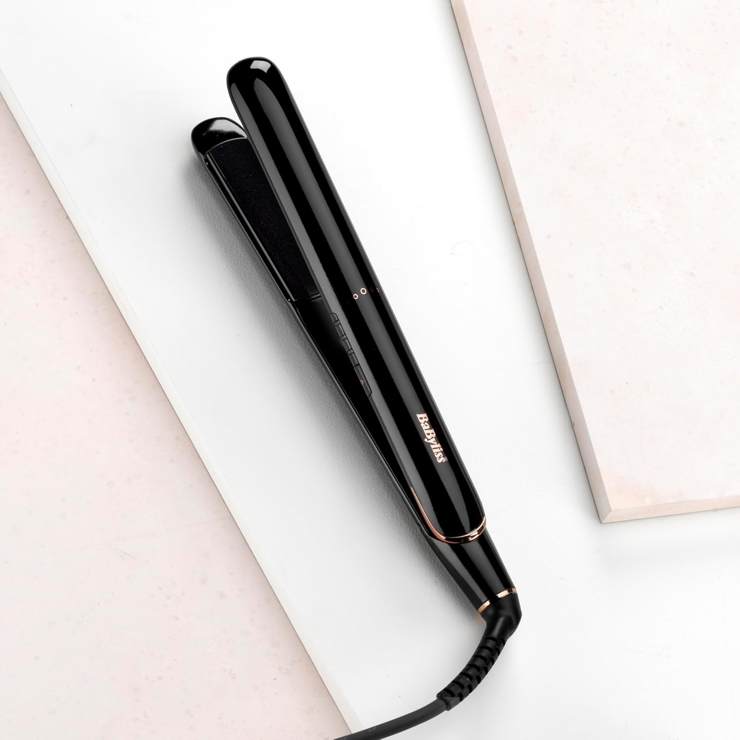 Hair Straightener with Ceramic Plates, 3 Heat Settings & Fast 30s Heat-Up – 230°C