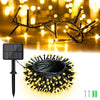 6M 60LED Solar String Lights, 8 Modes IP65 Waterproof Fairy Lights for Outdoor/Indoor, Warm White