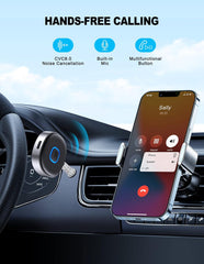 Mini Bluetooth 5.3 AUX Adapter – Hi-Fi Car Receiver with Dual Connection & 16H Playtime