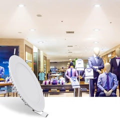 LED Bathroom Downlights, 6W Dimmable 6500K Cold White (Dia 120mm), IP65 Waterproof