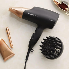 Nanoe Hair Dryer Rose Gold – Quick Dry with Diffuser & Styling Nozzle, Shine Boost, Gift for Women