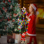 USB-powered multicoloured LED parachute lights for Christmas