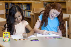 24-Count Bright Crayons Set, Strong Vibrant Colours for Kids, School & Art Projects