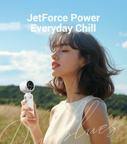 Diveblues Portable Handheld Fan, High-Speed Turbo Portable Fan, LED Display, Up to 12 Hours, 4000mAh Battery, 5 Wind Gear, Rechargeable small Hand Fan for Travel/Commute/Outdoor, Gifts for Women