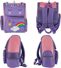 Cute Unicorn School Backpack  Kids Bookbag for Girls & Elementary Students
