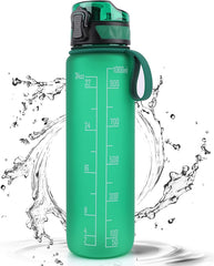 1L Sports Water Bottle – Leakproof BPA-Free Tritan Plastic Drinking Bottle for Gym, Outdoor & Daily Use