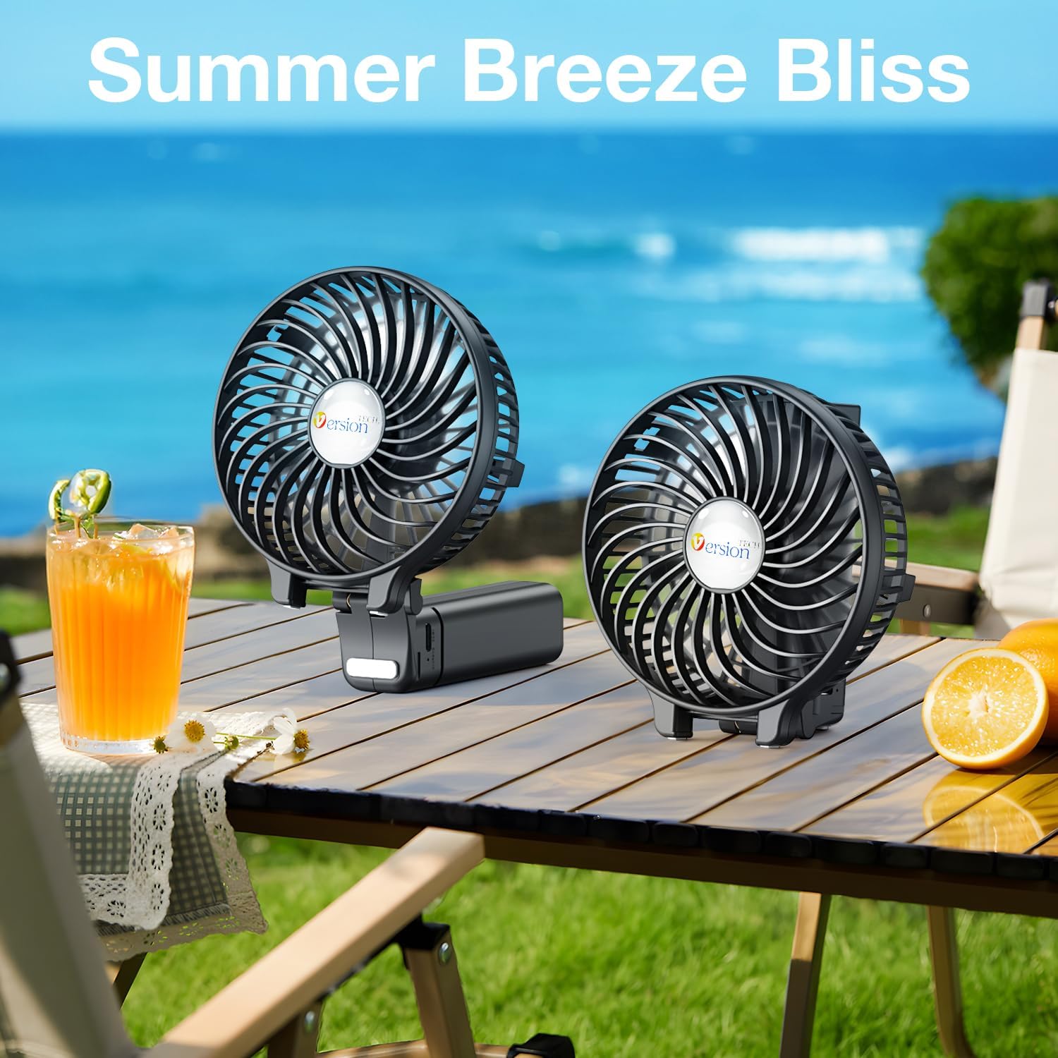 Portable Handheld USB Rechargeable Fan - 3 Speeds