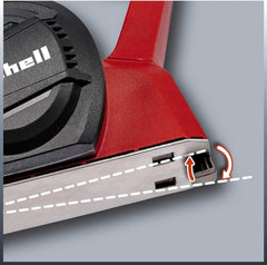 Einhell 4345310 TC-PL 750 Electric Planer | Up To 2mm Chip Depth, Aluminium Soleplate, Parallel Stop, Fold Depth Stop | 750W Wood Plane For Doors and Woodworking Includes Carbide Planing Knife, Red