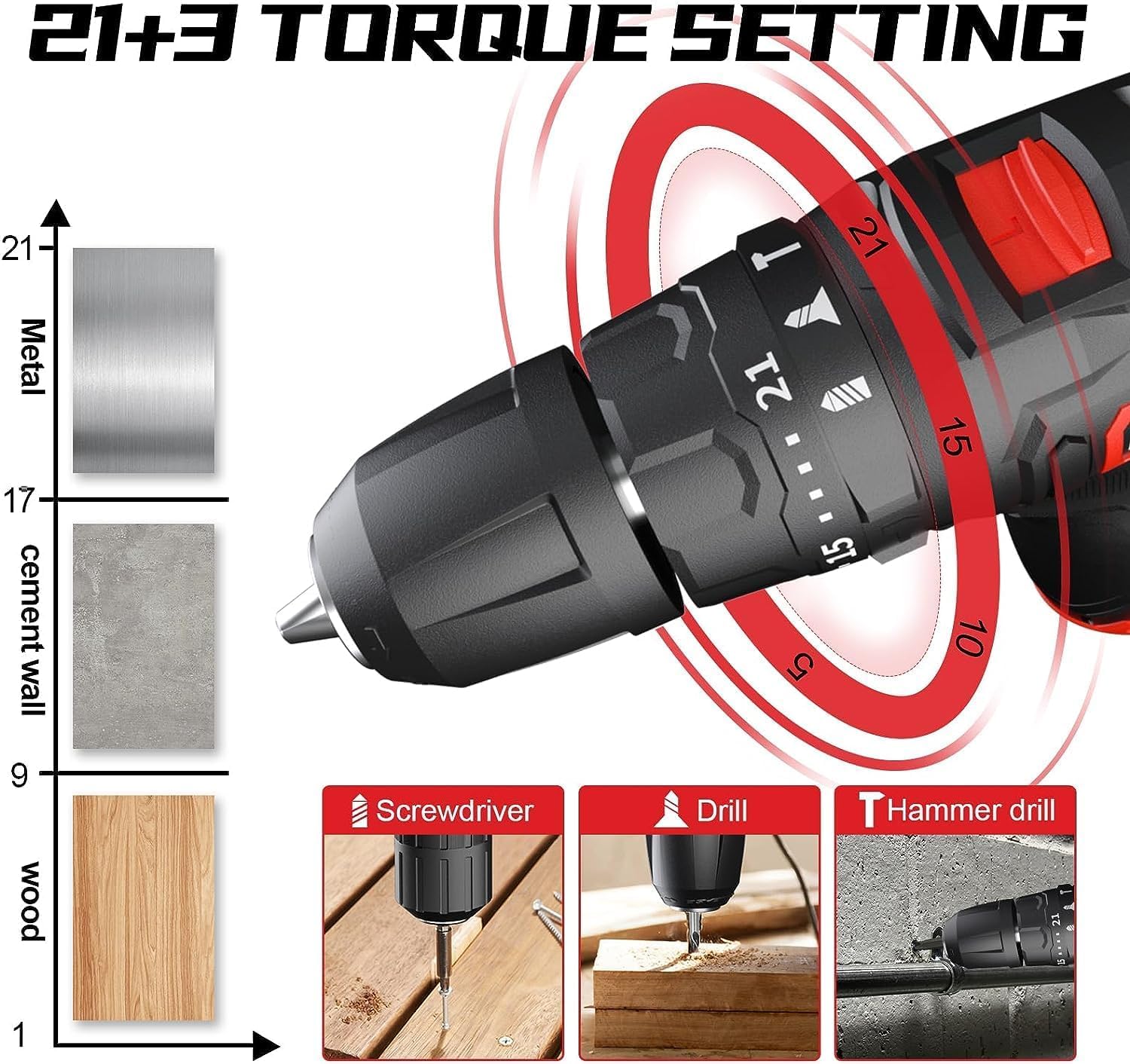 12V Cordless Hammer Drill Driver Kit
