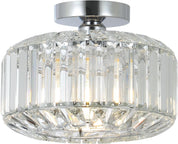 Modern Crystal Ceiling Light - K9 Crystal Chandelier with Gold Metal Frame