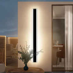 Outdoor Modern Wall Light - 60CM, 18W 1100LM Long Strip Wall Sconce with 3000K Warm White Light, IP65 Rainproof for Porch, Garden, Patio, and Garage