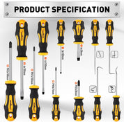13-Piece Screwdriver and Precision Hook Set