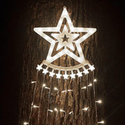 350 LED Outdoor Christmas Tree Lights with Star – Pure White