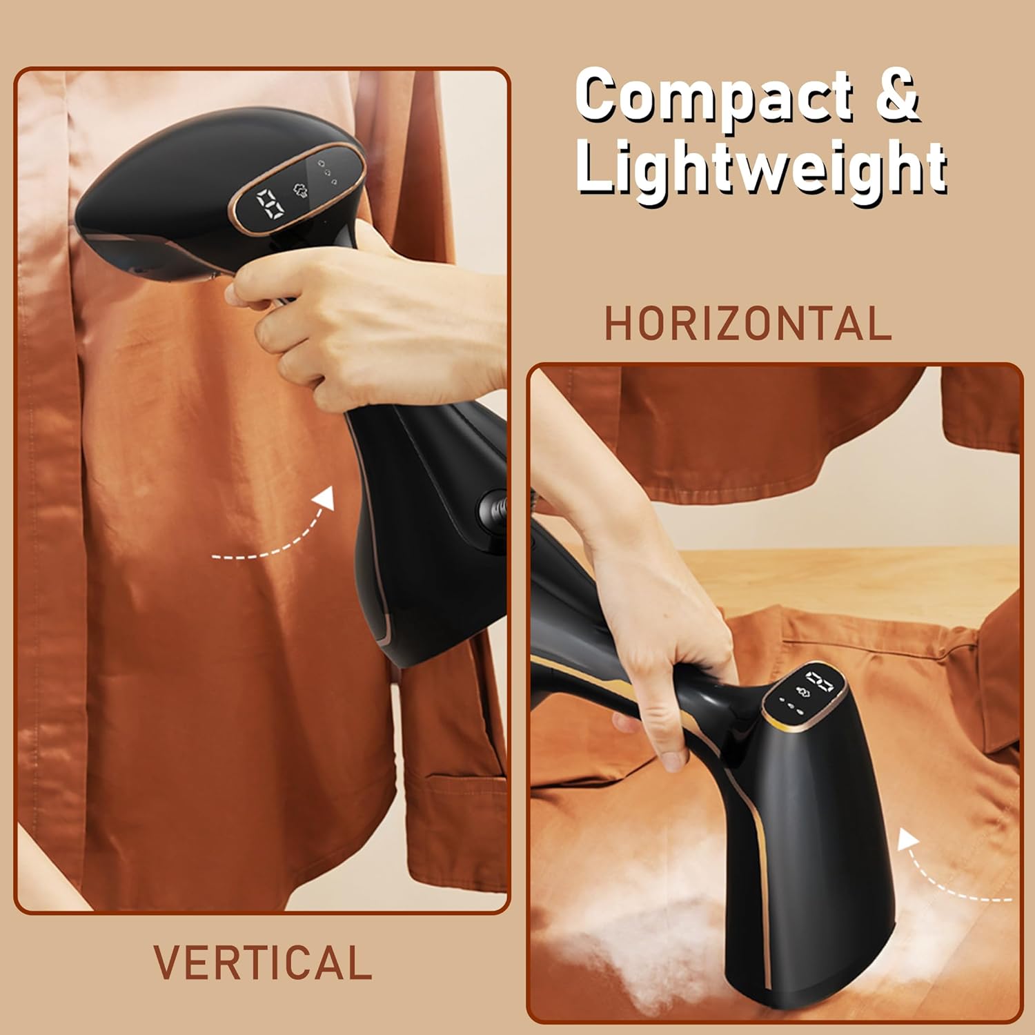 Handheld Clothes Steamer - 320ml Fast Heat-Up