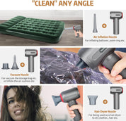Tiazhan Handheld Cordless Car Vacuum Cleaner – Grey, 9000Pa Powerful Suction