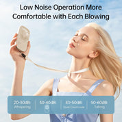 Ultra Slim Handheld Mini Fan - 3 Speeds, USB Rechargeable
