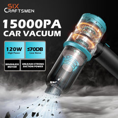 Handheld Cordless Car Vacuum Cleaner 15000Pa