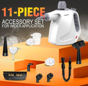 Hand Held Steam Cleaner, 450ml Capacity Portable High Pressure Steam Cleaners with 11 Accessories, Easy And Effortless Steam Cleaner Handheld for Kitchen, Sofa, Car, Floors And Windows