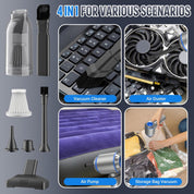 Handheld Vacuum Cleaner 25000Pa Powerful Mini Car Hoover Blue