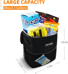 Car Trash Bin – Leak-Proof, Foldable, Waterproof with Lid, Straps & Pockets