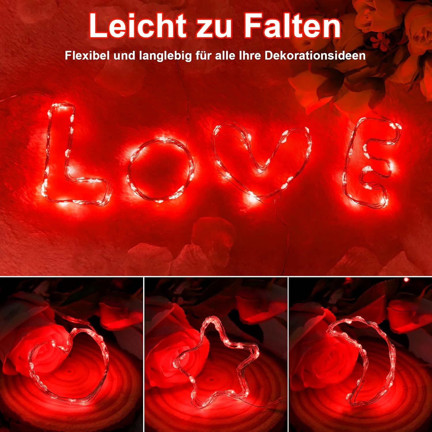 Mini Red party Fairy Lights
