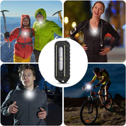 Clip-On Flashlight Running Light – 150 Lumen USB-C Rechargeable Safety Torch with 5 Modes, Hands-Free LED Work Light, IPX4 Waterproof