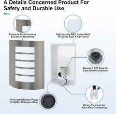 Product features for safety and durability with labeled components on a white background