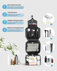 Hanging Travel Toiletry Bag – Large Waterproof Foldable Wash Organizer for Men & Women