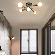 5-Light Industrial Vintage Chandelier – Modern Ceiling Fixture for Bedrooms, Kitchens, Dining Rooms, Lofts, and Offices
