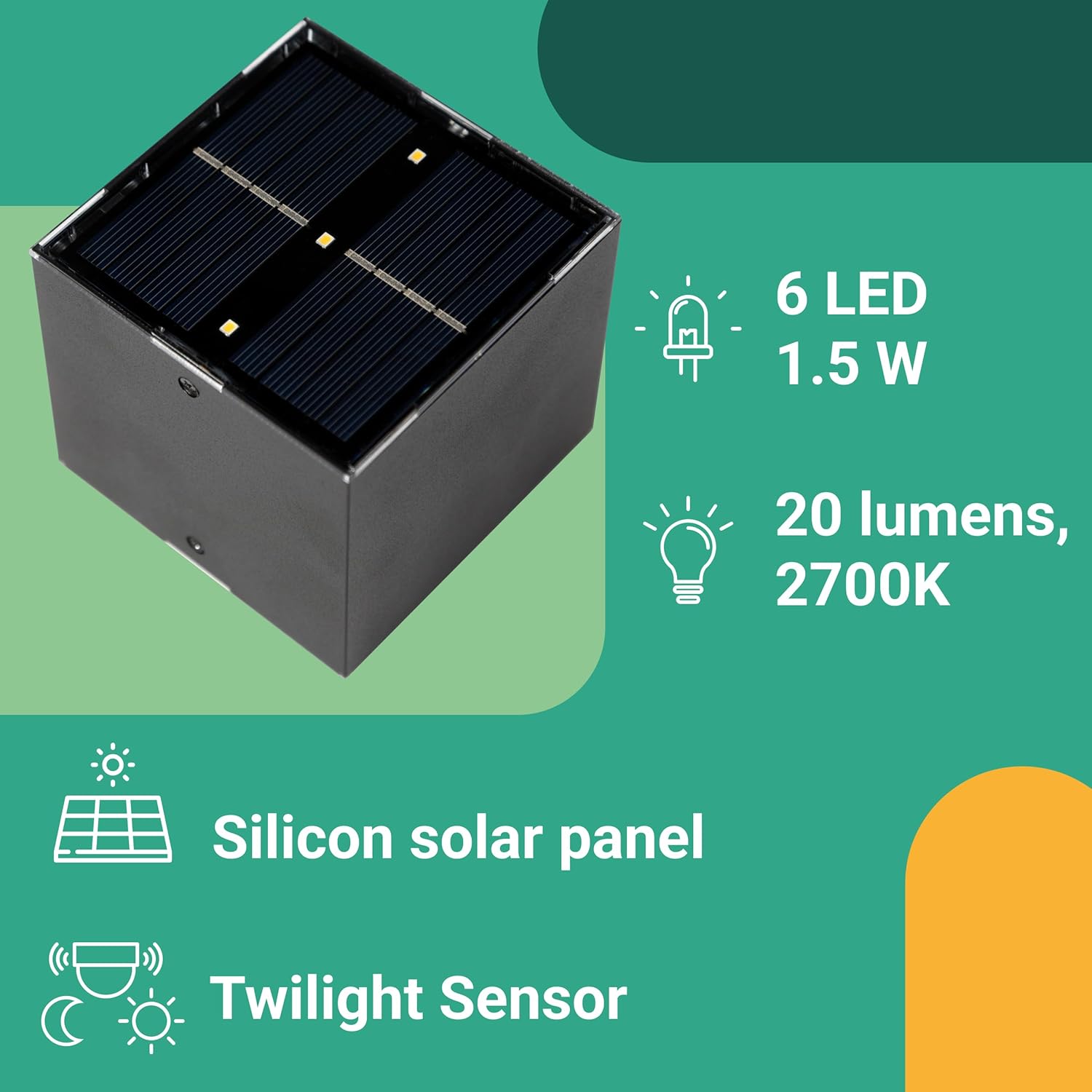 Up & Down Solar Wall Light – Outdoor Waterproof LED Fence Lights for Garden, Patio & Front Door