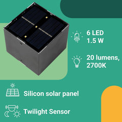 Up & Down Solar Wall Light – Outdoor Waterproof LED Fence Lights for Garden, Patio & Front Door