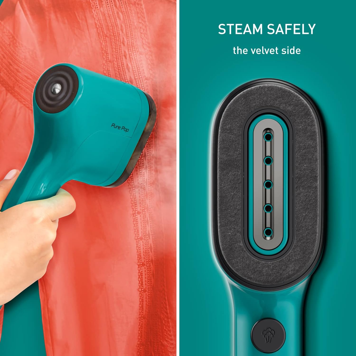 Pure Pop Slim Handheld Clothes Steamer 1300W Travel Iron