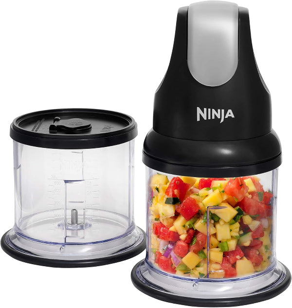 Ninja Professional Chopper NJ1002UKBK – 200W Compact Stackable Food Chopper, Black