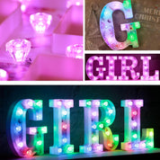 Unicorn LED Letter Light A Colour Changing