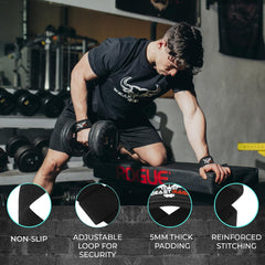 Weight Lifting Straps – Padded Cotton Gel Wrist Support for Gym, Deadlift & Powerlifting