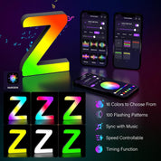 Color Changing LED Letter Light Z USB Powered