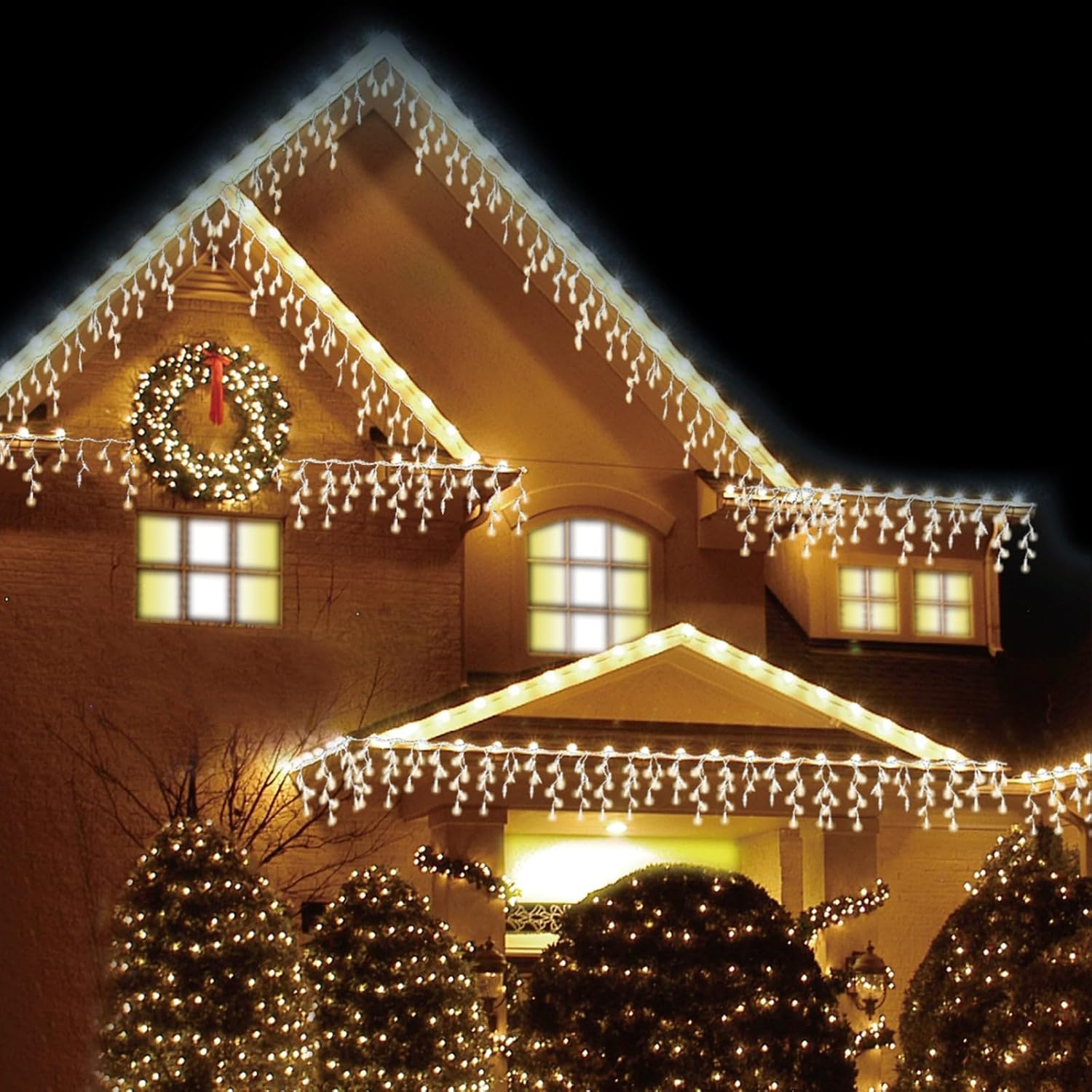 720 LED Lights with Memory Function and Timer—21.5 Meters in Length, Warm White Lights for Festive and Decorative Use