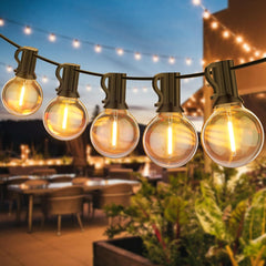 30M/100Ft IP45 Waterproof LED Festoon Lights Outdoor, Indoor Outdoor Globe String Lights