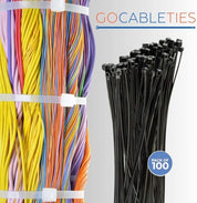 Small Black Cable Ties 100mm x 2.5mm Pack of 100