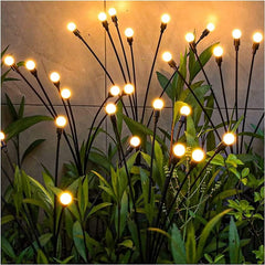 4-pack solar firefly lights, starburst swaying, waterproof garden decor, for yard, patio, pathway, and lawn, gardening gifts for women