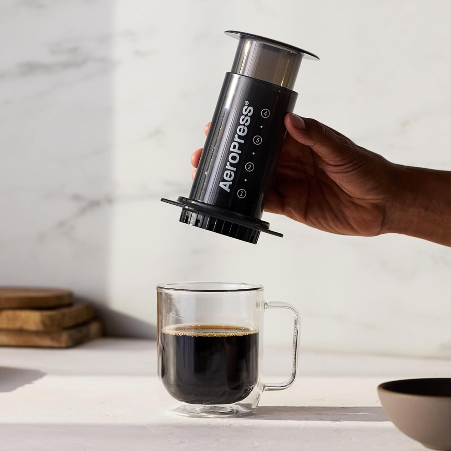 Original Portable Coffee & Espresso Maker – Barista-Level Manual Brewer with Chamber, Plunger & Filters – Quick Brew