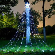 350 LED Outdoor Christmas Tree Lights with Star – Pure White
